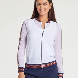 Anatomie monica white sheer jacket ladies xs small medium large new